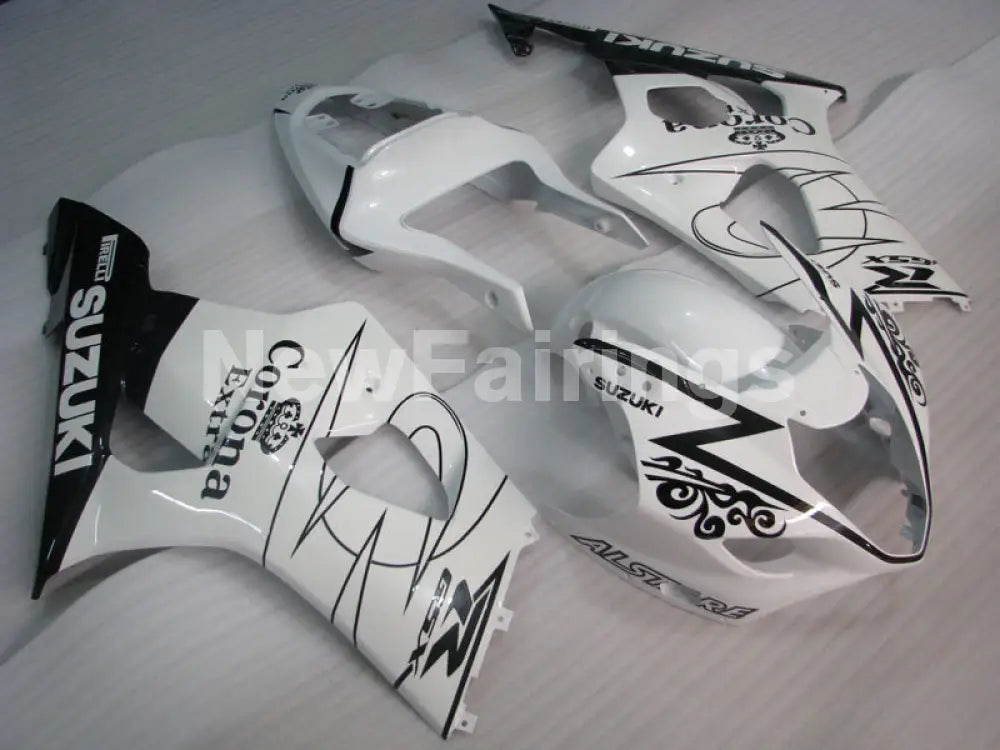 White Black Corona - GSX - R1000 03 - 04 Fairing Kit