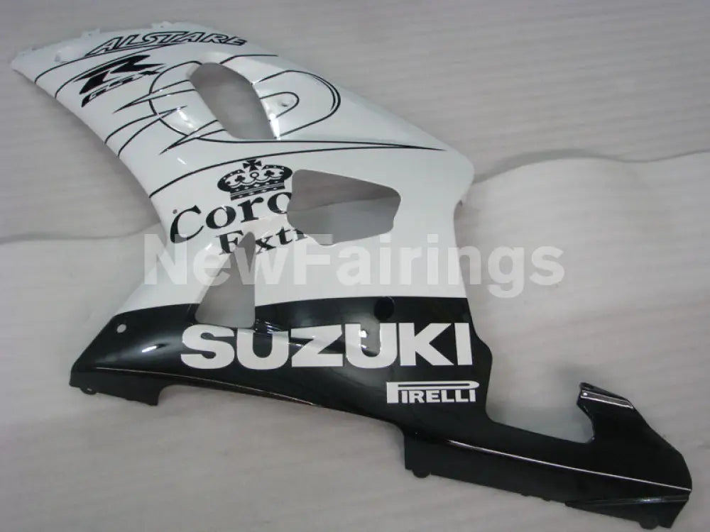 White and Black Corona - GSX-R750 00-03 Fairing Kit