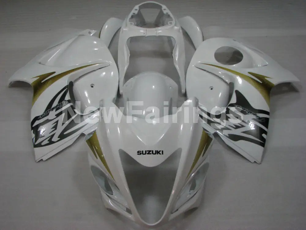 White with Black decals Factory Style - GSX1300R Hayabusa