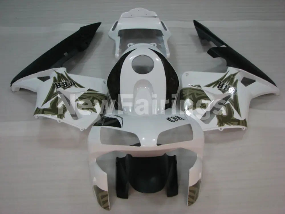 White and Black Factory Style - CBR600RR 03-04 Fairing Kit -