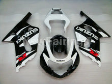 Charger l&#39;image dans la galerie, White and Black Factory Style - GSX-R600 01-03 Fairing Kit -