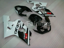 Charger l&#39;image dans la galerie, White and Black Factory Style - GSX-R600 04-05 Fairing Kit -