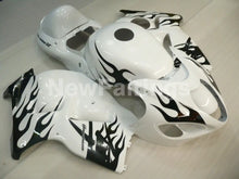 Charger l&#39;image dans la galerie, White and Black Flame - GSX1300R Hayabusa 99-07 Fairing Kit