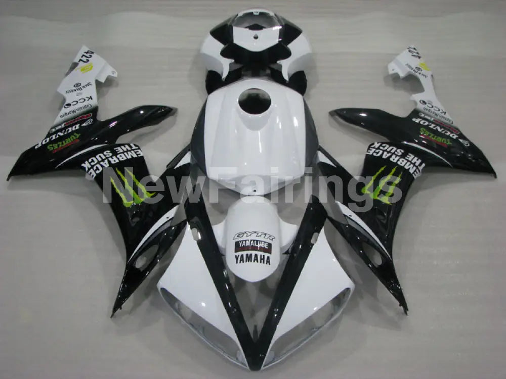 White and Black Monster - YZF-R1 04-06 Fairing Kit