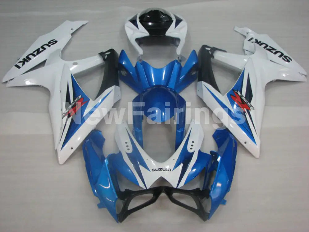 White Blue and Black Factory Style - GSX-R600 08-10 Fairing