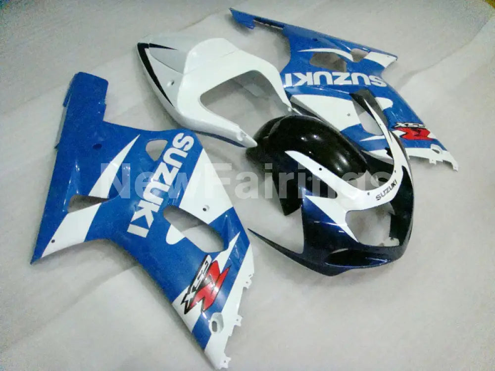 White Blue Black Factory Style - GSX-R750 00-03 Fairing Kit