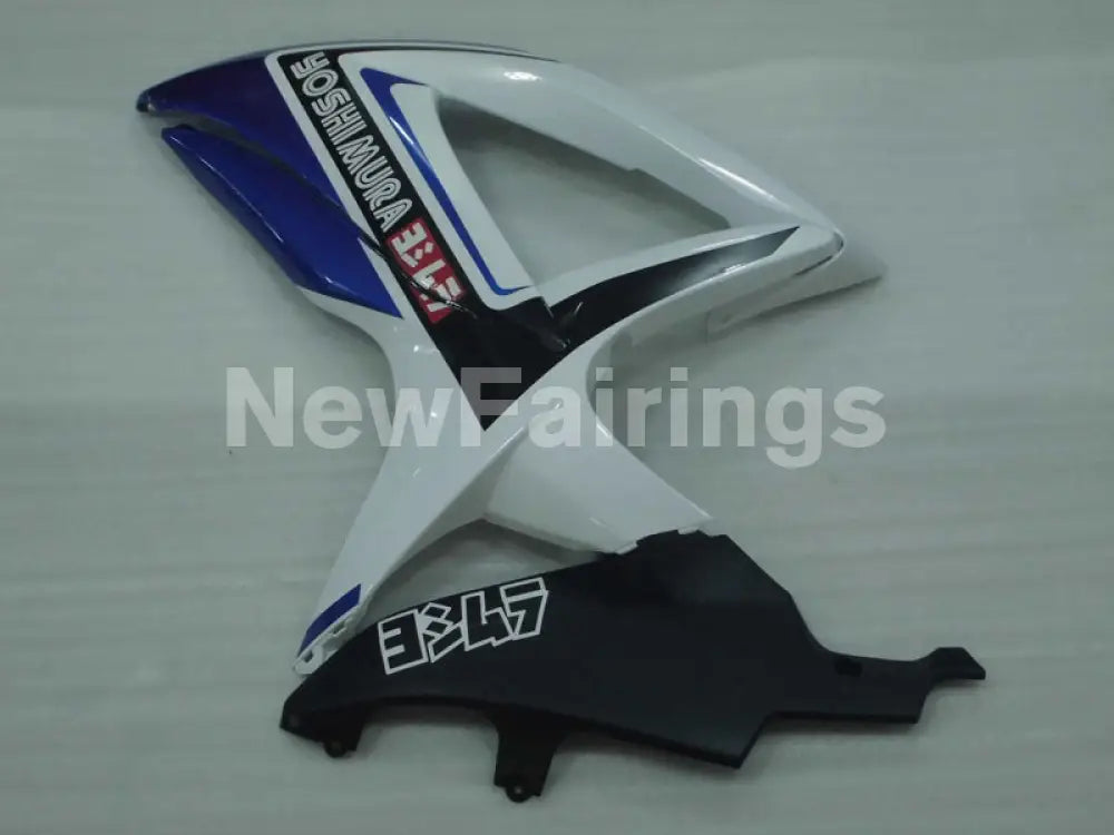 White and Blue Black Yoshimura - GSX-R600 08-10 Fairing Kit