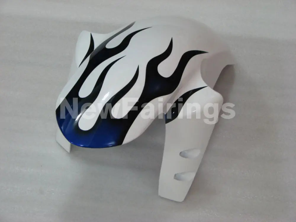 White and Blue Flame - YZF-R1 04-06 Fairing Kit - Vehicles