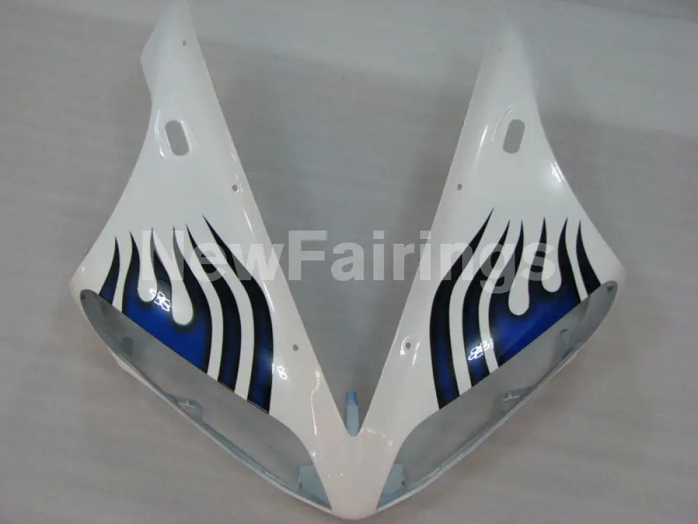 White and Blue Flame - YZF-R1 04-06 Fairing Kit - Vehicles