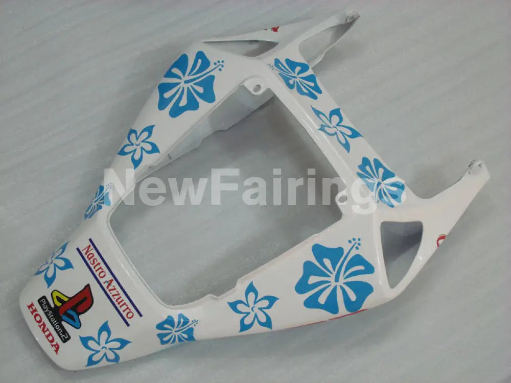 White and Blue Nastro Azzurro - CBR1000RR 06-07 Fairing Kit