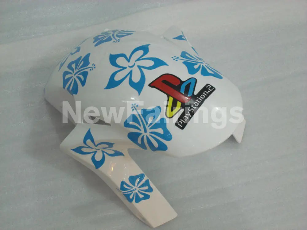 White and Blue Nastro Azzurro - CBR1000RR 06-07 Fairing Kit