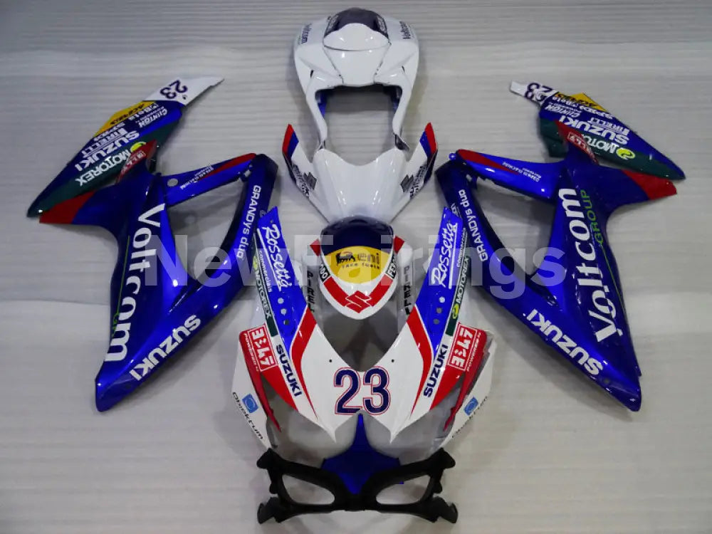 White Blue and Red MOTOREX - GSX-R750 08-10 Fairing Kit