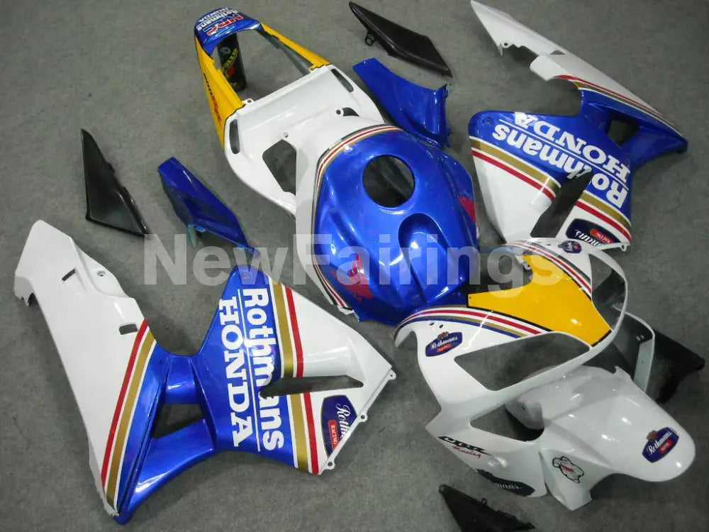 White and Blue Rothmans - CBR600RR 03-04 Fairing Kit -