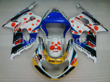 Charger l&#39;image dans la galerie, White and Blue Yellow Dark Dog - GSX-R750 00-03 Fairing Kit