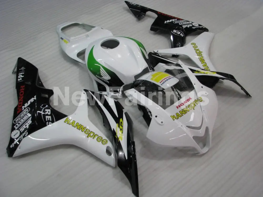 White and Green Black HANN Spree - CBR600RR 07-08 Fairing