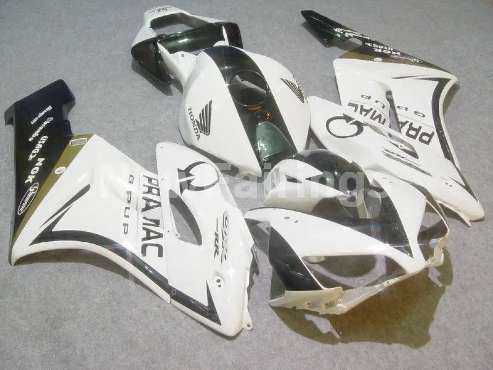 White and Green Black PRAMAC - CBR1000RR 04-05 Fairing Kit -