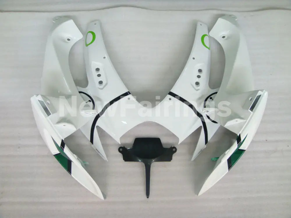 White and Green Jordan - GSX-R750 06-07 Fairing Kit