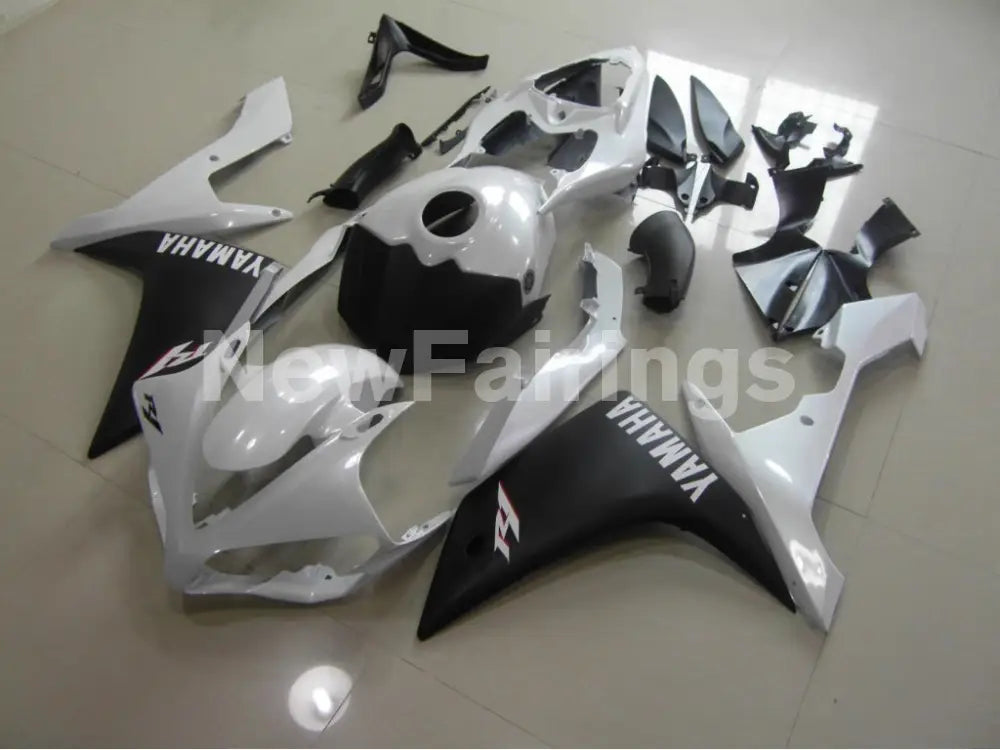 White Matte Black Factory Style - YZF-R1 07-08 Fairing Kit