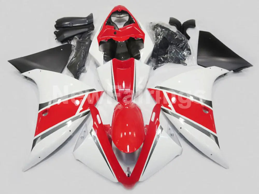 White Red Black Factory Style - YZF-R1 09-11 Fairing Kit