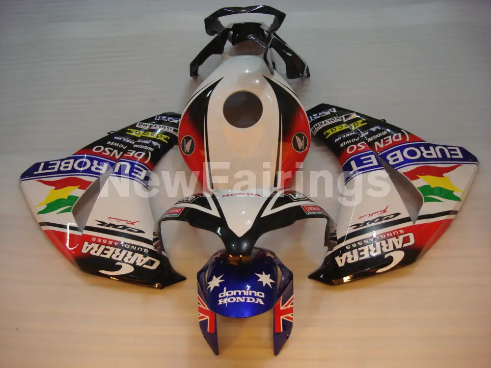 White and Red Black Lee - CBR1000RR 08-11 Fairing Kit -