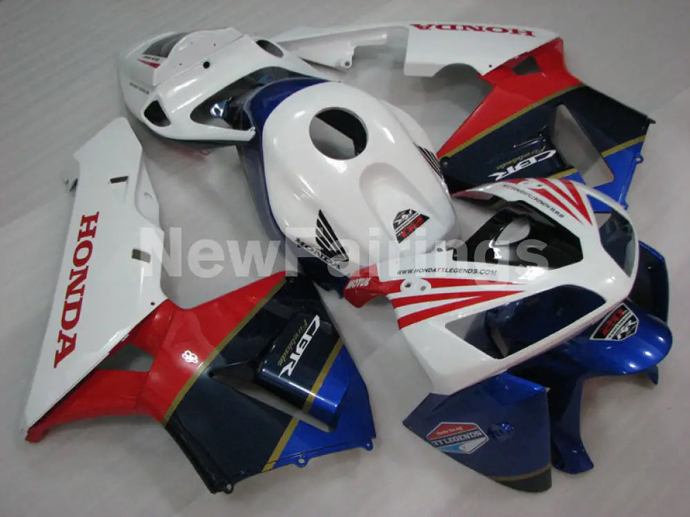 White Red and Blue Factory Style - CBR600RR 05-06 Fairing