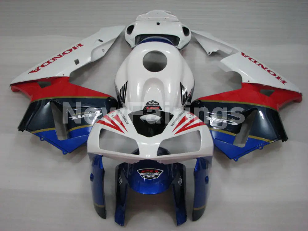 White Red and Blue Factory Style - CBR600RR 05-06 Fairing