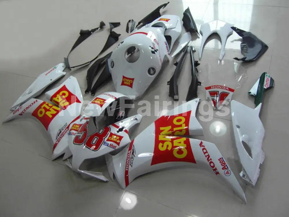 White and Red Castrol - CBR1000RR 12-16 Fairing Kit -