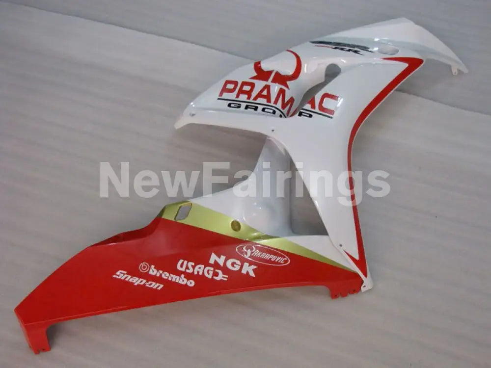 White and Red PRAMAC - CBR1000RR 06-07 Fairing Kit -