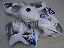 Charger l&#39;image dans la galerie, White and Silver Blue Factory Style - GSX1300R Hayabusa