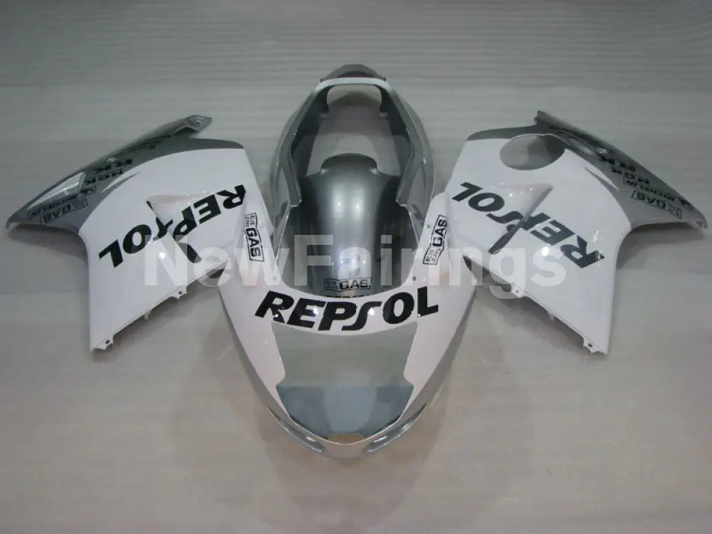 White and Silver Repsol - CBR 1100 XX 96-07 Fairing Kit -