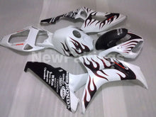 Charger l&#39;image dans la galerie, White and Wine Red Flame - CBR1000RR 06-07 Fairing Kit -