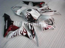 Charger l&#39;image dans la galerie, White and Wine Red Flame - CBR600RR 07-08 Fairing Kit -