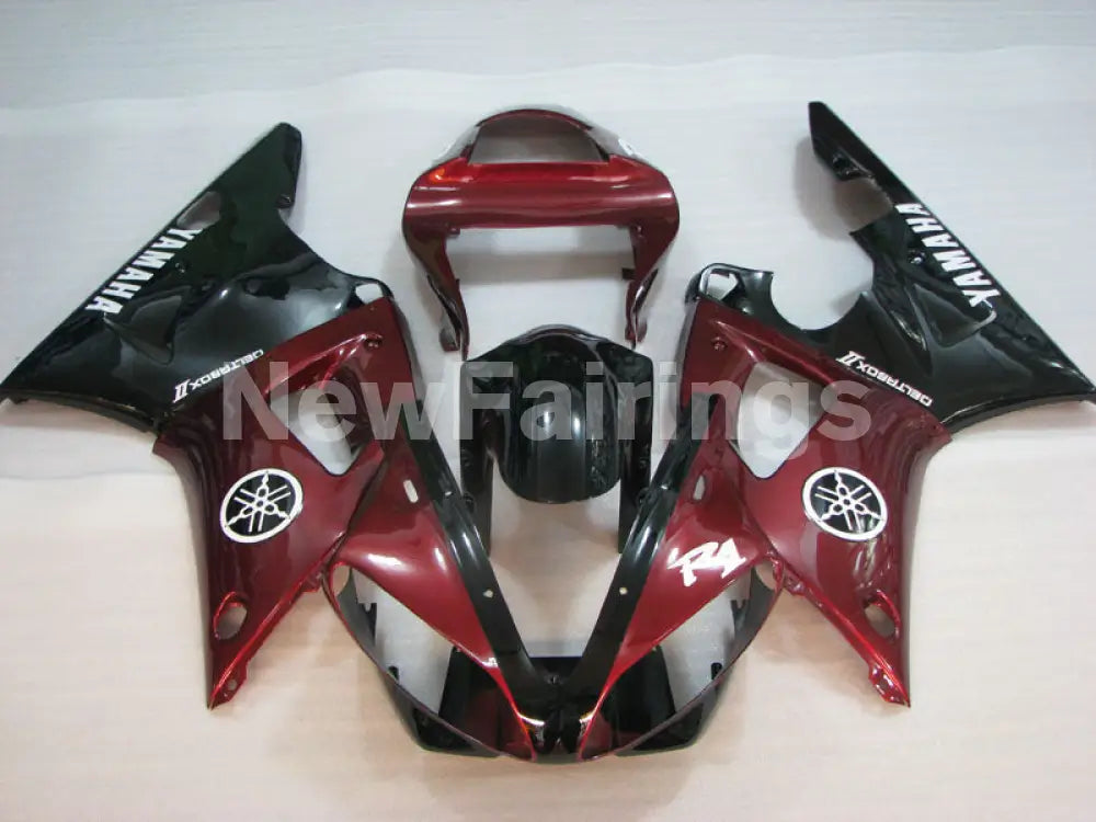 Wine Red and Black White Factory Style - YZF-R1 00-01