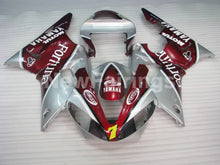 Charger l&#39;image dans la galerie, Wine Red and Silver Fortuna - YZF-R1 00-01 Fairing Kit