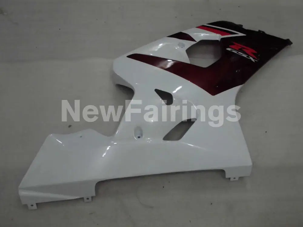 Wine Red and White Factory Style - GSX-R750 04-05 Fairing