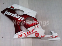 Charger l&#39;image dans la galerie, Wine Red and White Jordan - GSX - R1000 03 - 04 Fairing Kit