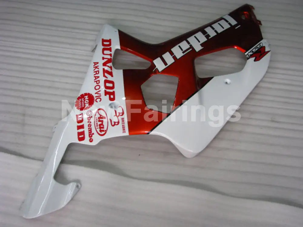 Wine Red and White Jordan - GSX-R750 00-03 Fairing Kit