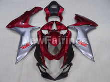 Charger l&#39;image dans la galerie, Wine Red and Silver Factory Style - GSX-R600 11-24 Fairing