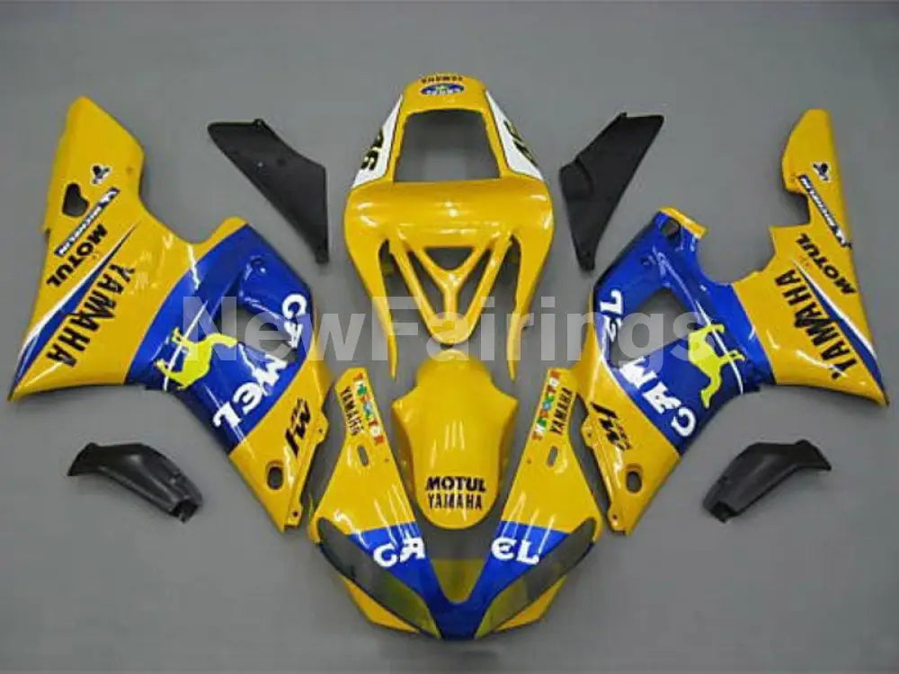 Yellow and Blue Camel - YZF-R1 00-01 Fairing Kit - Vehicles