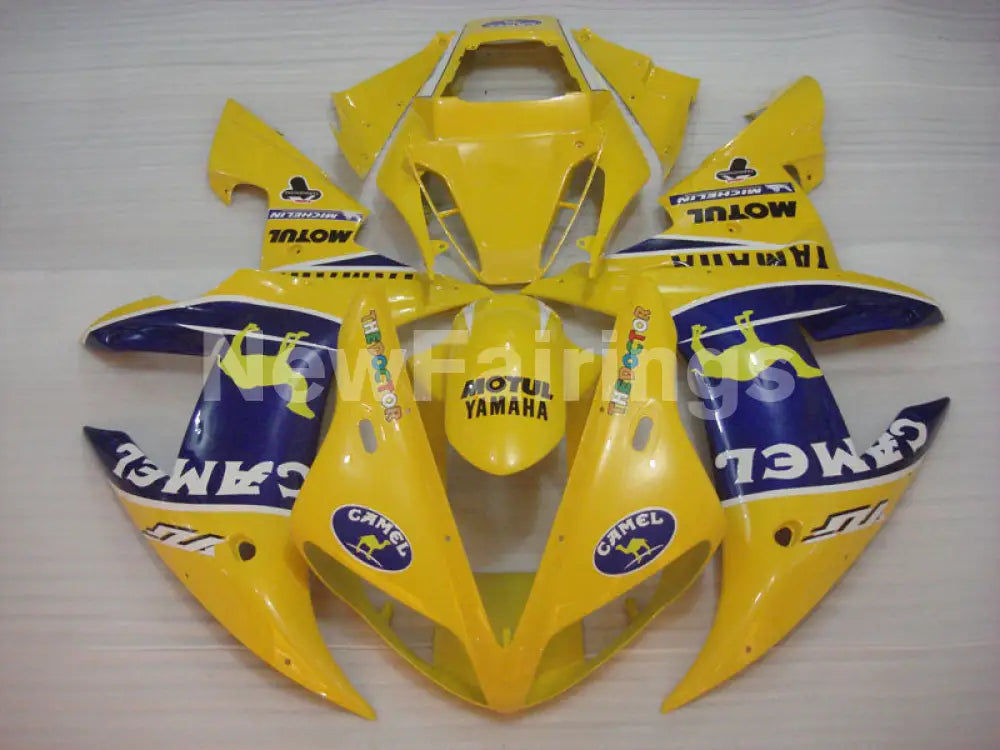 Yellow and Blue Camel - YZF-R1 02-03 Fairing Kit - Vehicles