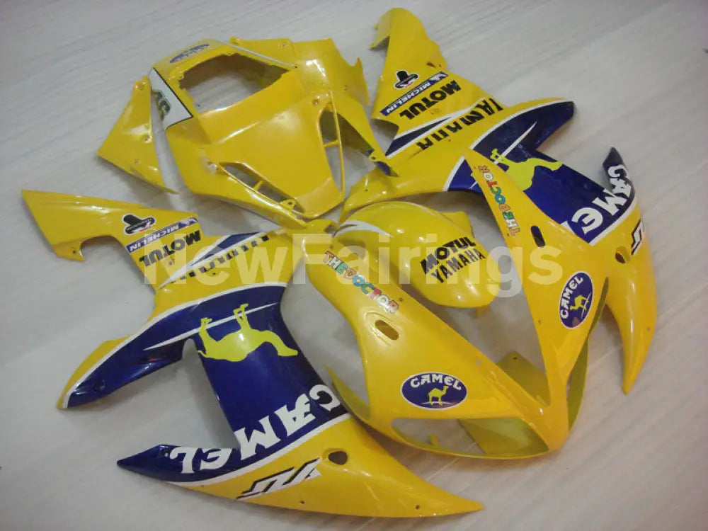 Yellow and Blue Camel - YZF-R1 02-03 Fairing Kit - Vehicles