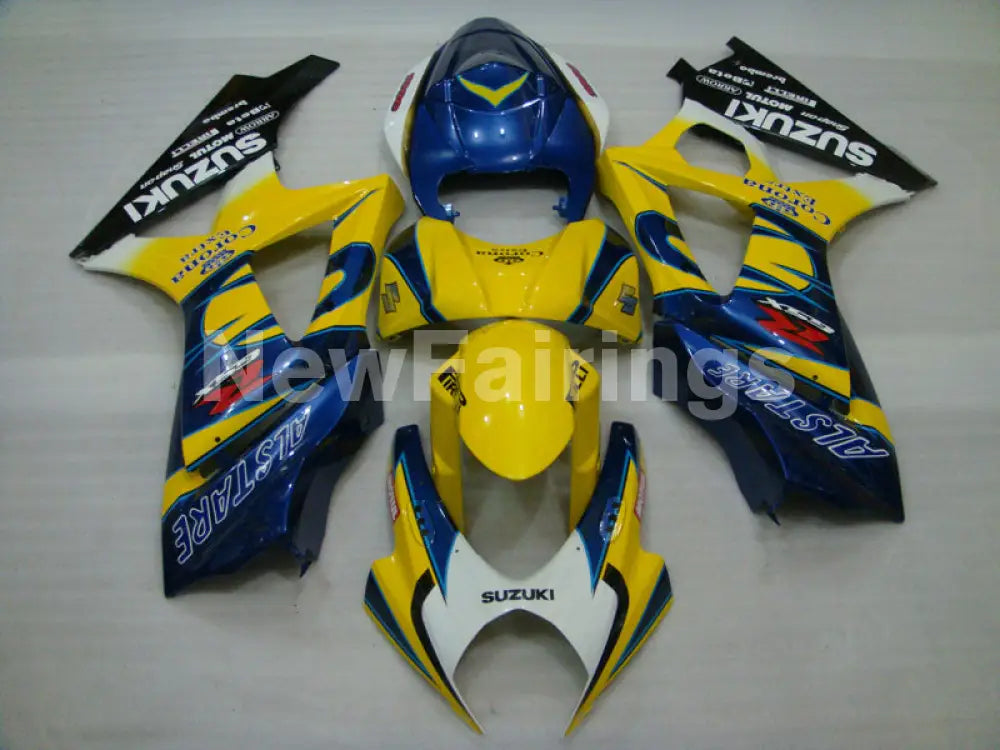 Yellow and Blue Corona - GSX - R1000 07 - 08 Fairing Kit