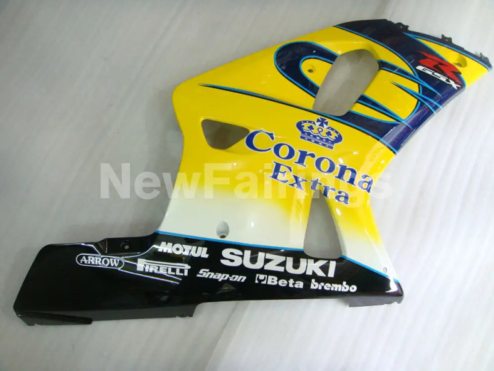 Yellow and Blue Corona - GSX-R750 00-03 Fairing Kit