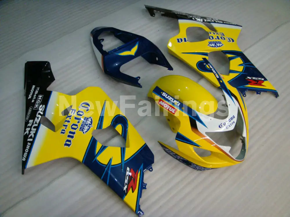 Yellow and Blue Corona - GSX-R750 04-05 Fairing Kit