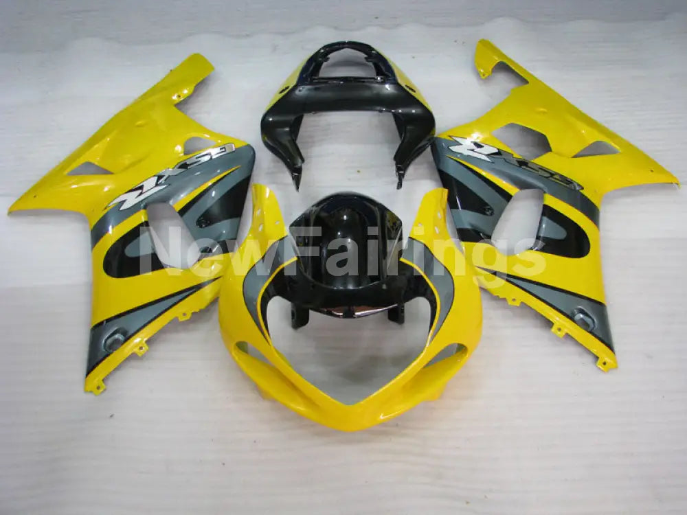 Yellow and Grey Black Factory Style - GSX-R600 01-03 Fairing