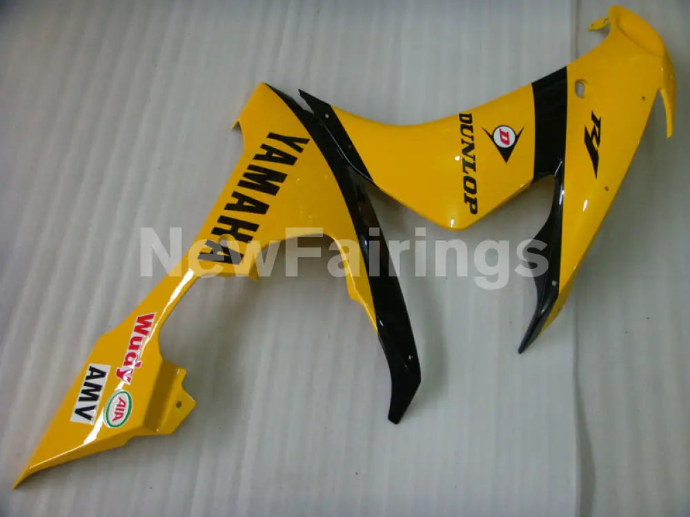 Yellow and Black Dunlop - YZF-R1 04-06 Fairing Kit