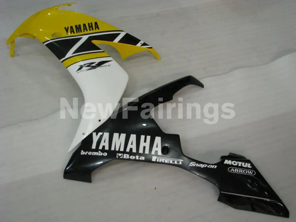 Yellow Black White Factory Style - YZF-R1 04-06 Fairing Kit