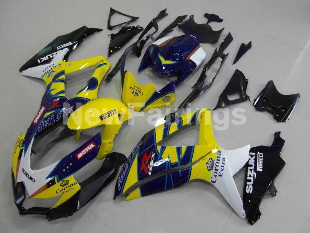 Yellow and Blue Corona - GSX-R750 08-10 Fairing Kit