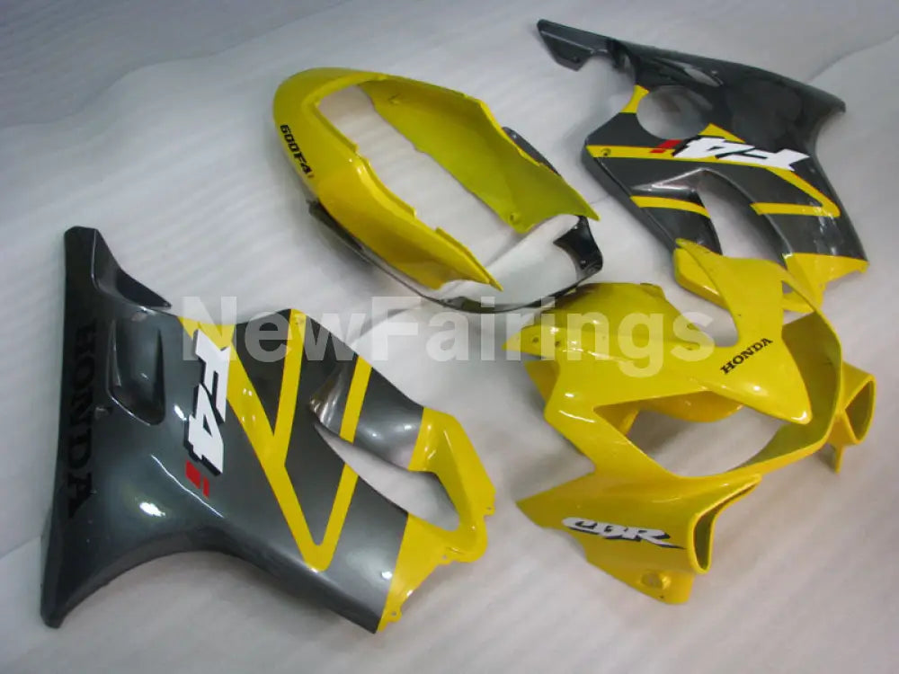 Yellow and Grey Factory Style - CBR600 F4i 04-06 Fairing Kit