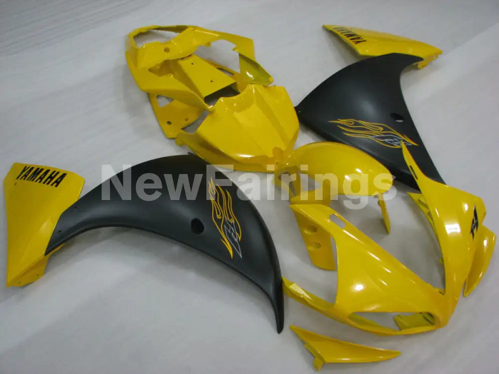 Yellow Matte Black Factory Style - YZF-R1 09-11 Fairing Kit